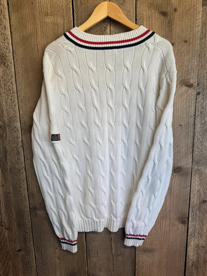 Original 1990s Henri Lloyd cable knit jumper sweater XL