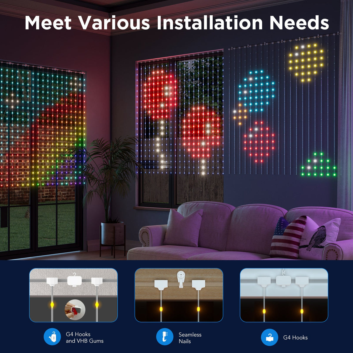 GOVEE CURTAIN LIGHT NETFLIX 400 LED