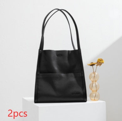 Cowhide Tote Large Capacity Shoulder Bag