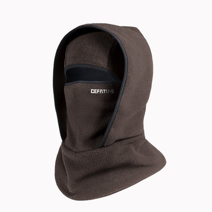 Outdoor Winter Warm Hat And Scarf Integrated Headgear