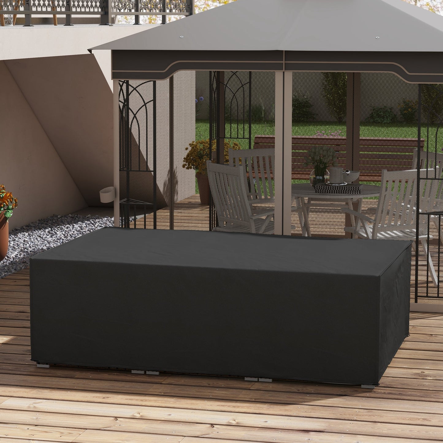 Outsunny 155 x 222cm Waterproof Furniture Cover - Black