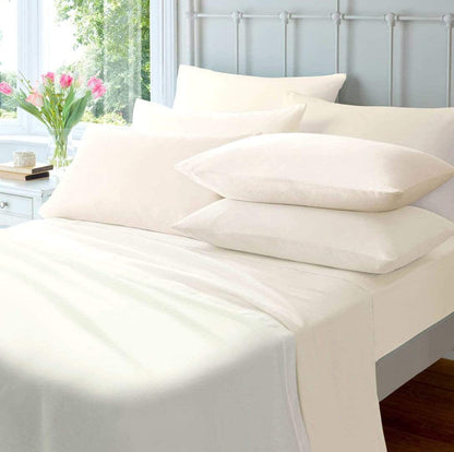 Flannelette Super Soft Brushed Cotton Duvet Set Luxuriously Warm Elegant Design in Single Double King Super King by OLIVIA ROCCO