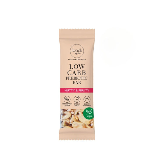 BB 3/10/2026 Low Carb Prebiotic Bar -  Nutty & Fruity 35g