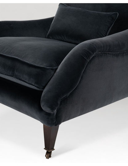 Winston Chair - Charcoal Cotton Velvet