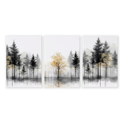 Framed Wall Art Set of 3 | Set of 3 Asian Inspired Wall art Prints