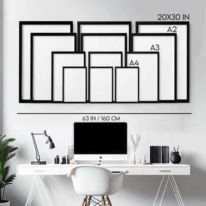 Framed Wall Art Set of 3 | Set of 3 Asian Inspired Wall art Prints