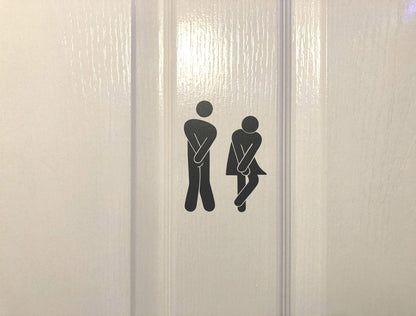 Toilet Sticker | Funny Bathroom Sign