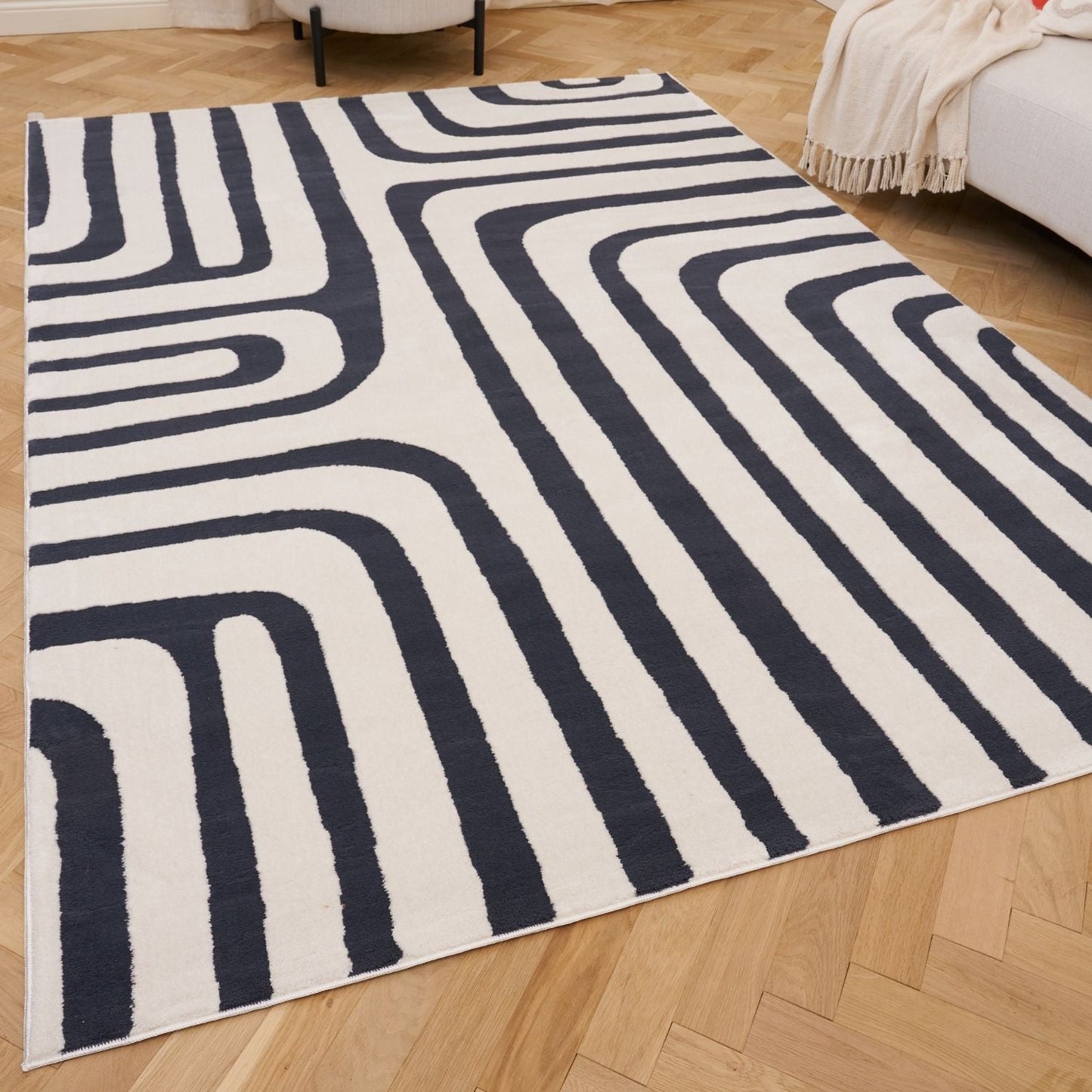 Loft Geometric Blue Rug