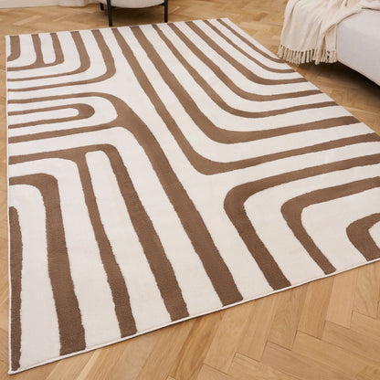 Loft Geometric Brown Rug
