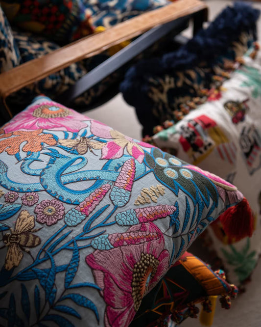 Giardino Segreto Embroidered Fabric