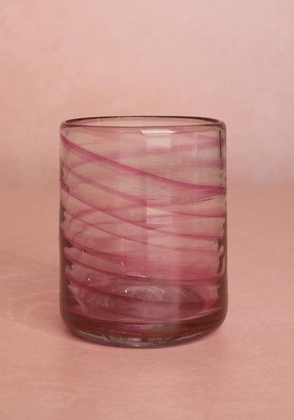 Olivia Swirl Tumbler, Pink - Set of 4