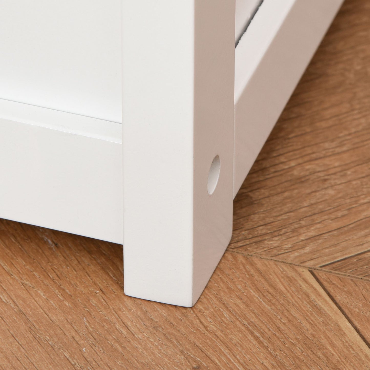 HOMCOM 2 In 1 Wooden Toy Box, Seat Storage Bench, Storage Chest Cabinet Organiser, with Safety Pneumatic Rod