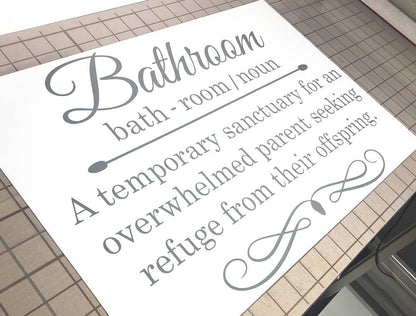 Funny Bathroom Wall Quote Sticker