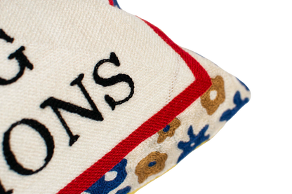 I Don't Cook Needlepoint Cushion