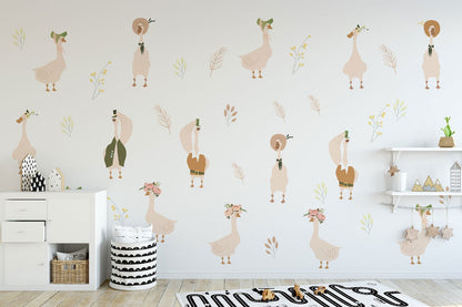 Goose Nursery Wall Decals | Geese Wall Stickers