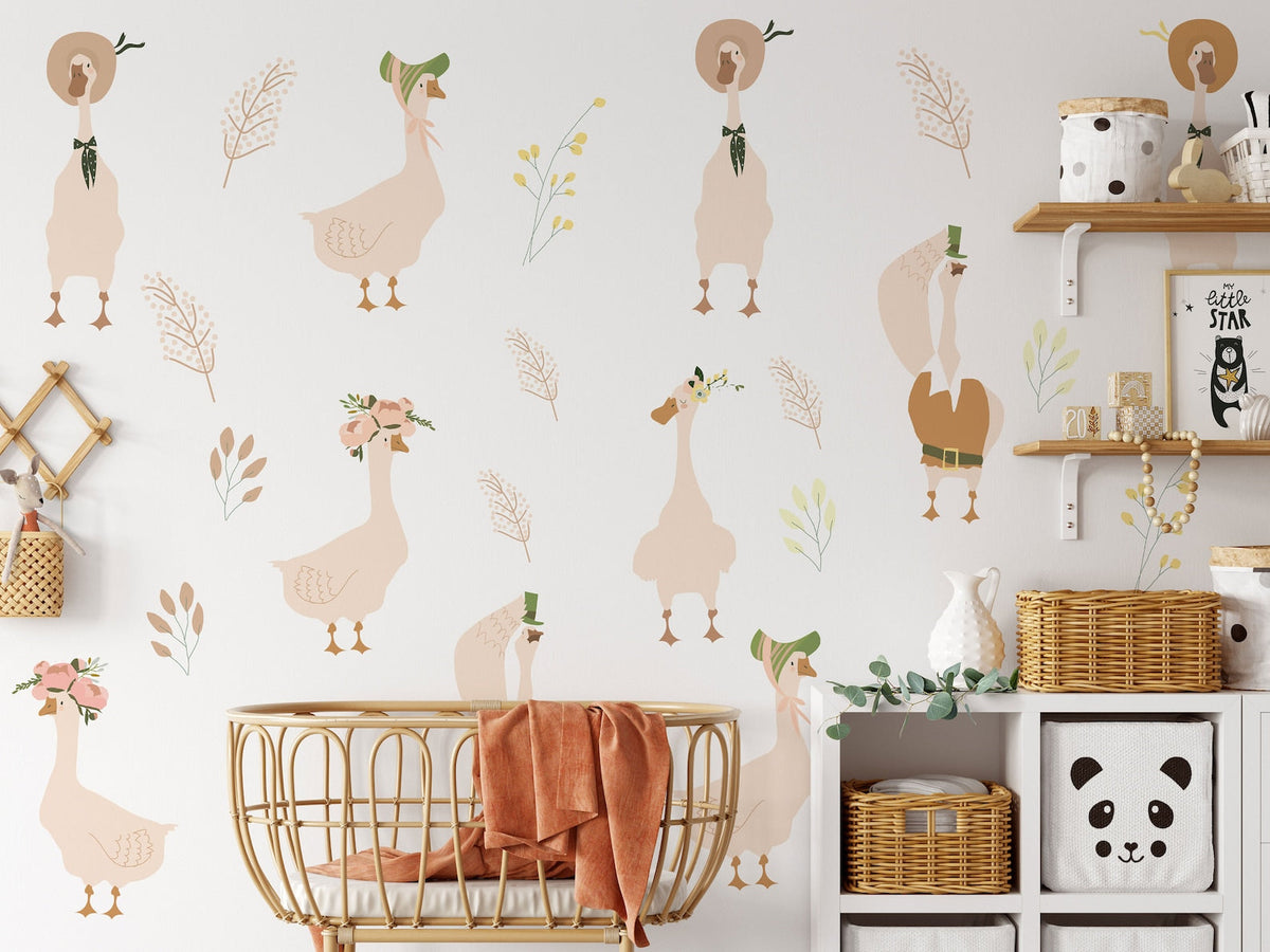 Goose Nursery Wall Decals | Geese Wall Stickers