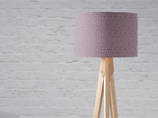 Purple Lampshade with a Modern Line Design, Ceiling  or Table Lamp Shade