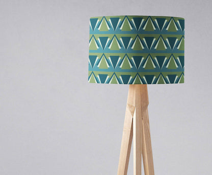 Green and Blue Art Deco Lampshade