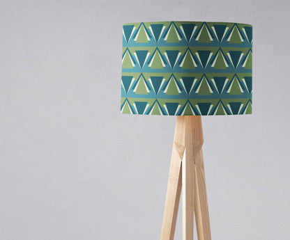 Green and Blue Art Deco Lampshade