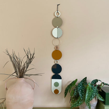 Longer Wall Art - Geometric Artwork - Minimal Home Decor - New Home Trend - Slim Centre Piece Art - Thin Wall Tapestry - Wood Art