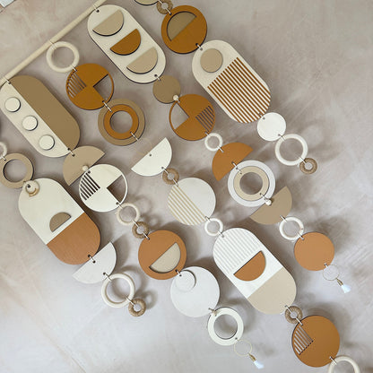 Desert Sand Wall Hanging - Geometric Art - Mid-Century Modern Home Decor - Earthy Tones Decor - Large Tapestry - Neutral Decor