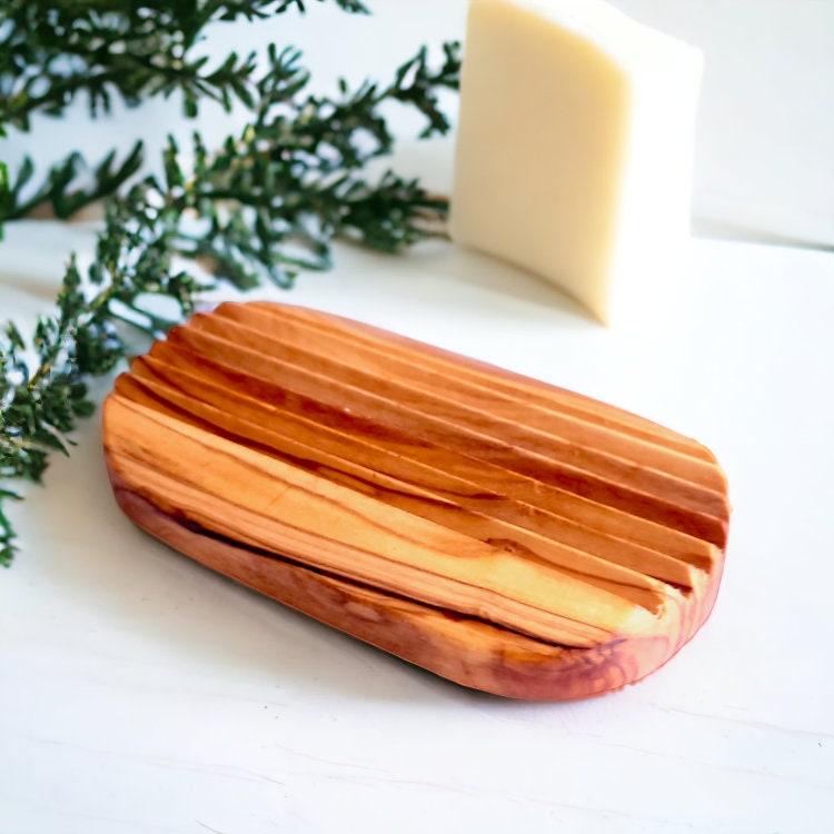 Olive Wood Soap Dish 12 cm