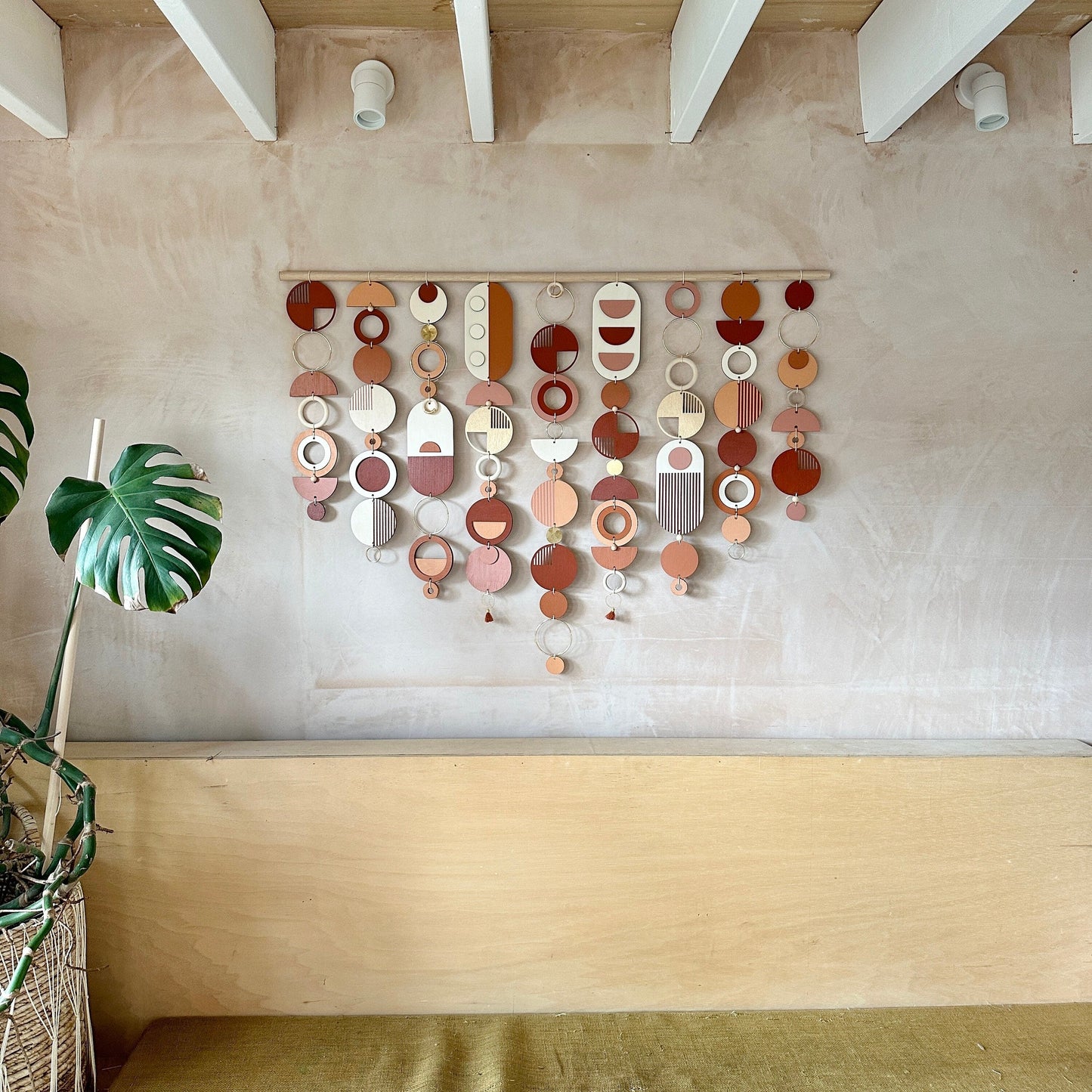 Rich Modern Wall Art - Wood Wall Hanging - Home Decor - Large Centre Piece Art - Statement Wall Art