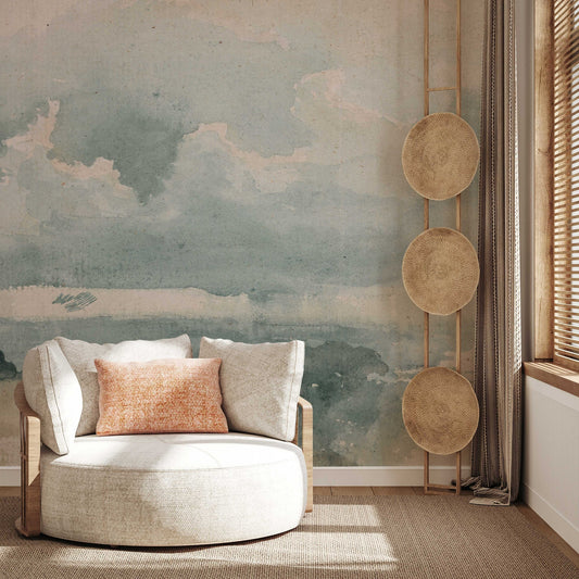 Classic Clouded Wall Mural | Sky Scene Wallpaper