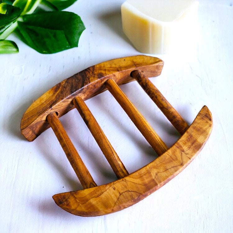 Olive Wood Soap Dish 12 cm