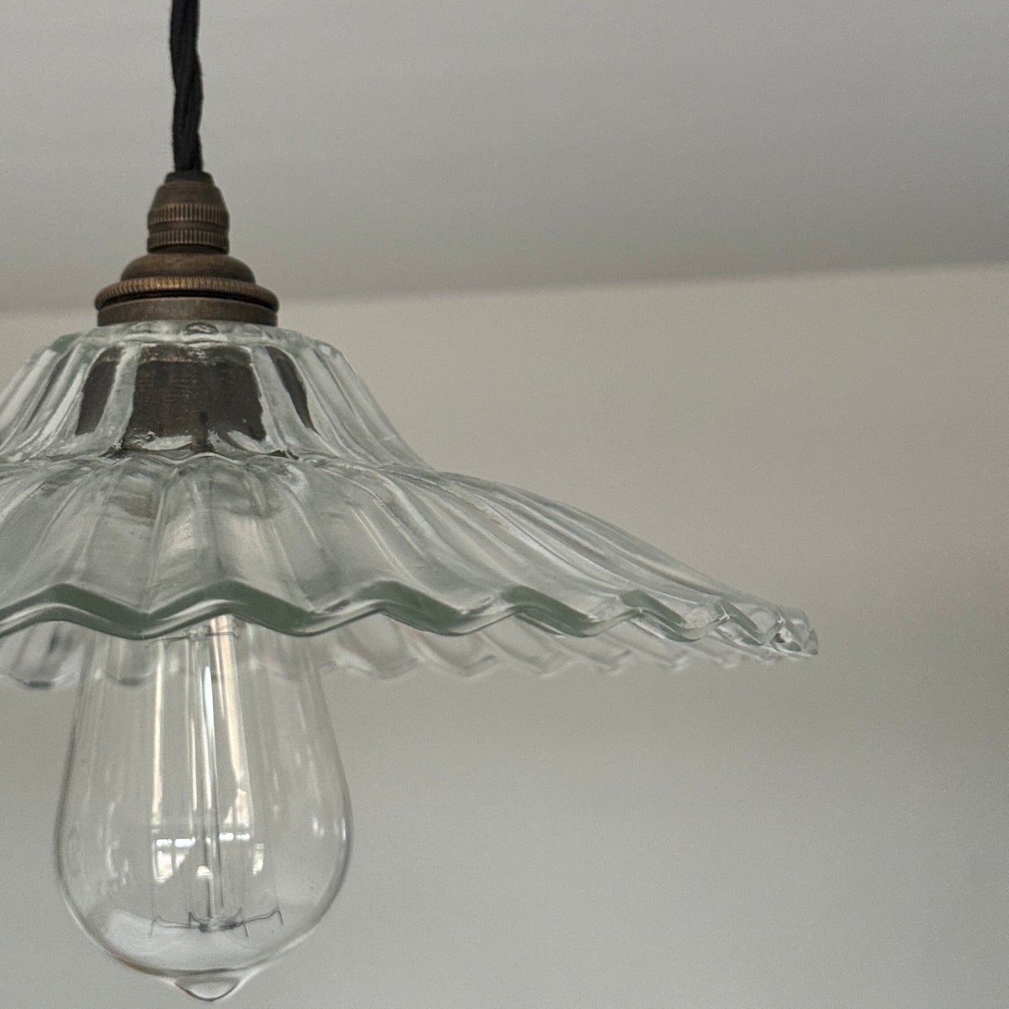 Lenwade ~ Prismatic Glass Shade Light Pendant Set