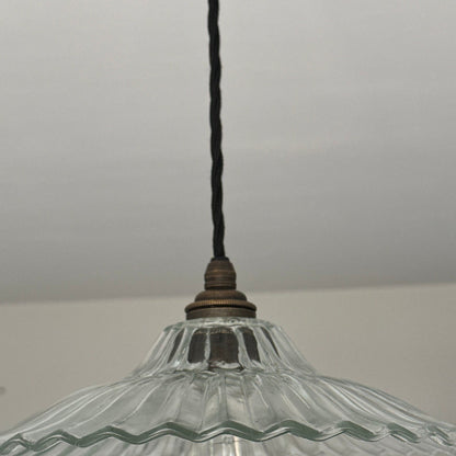 Lenwade ~ Prismatic Glass Shade Light Pendant Set