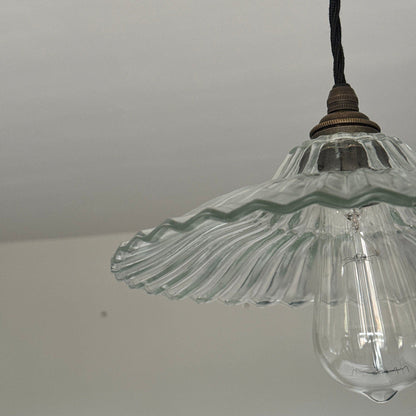 Lenwade ~ Prismatic Glass Shade Light Pendant Set