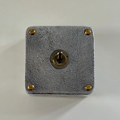 Single Gang Solid Cast Metal Surface Mounted Conduit Light Switch Industrial 2 Way - BS EN Approved Vintage Crabtree