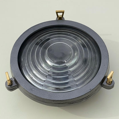 Wroxham ~ Cast Pewter Coastal Lighthouse Wall Light Industrial Ceiling Fixture