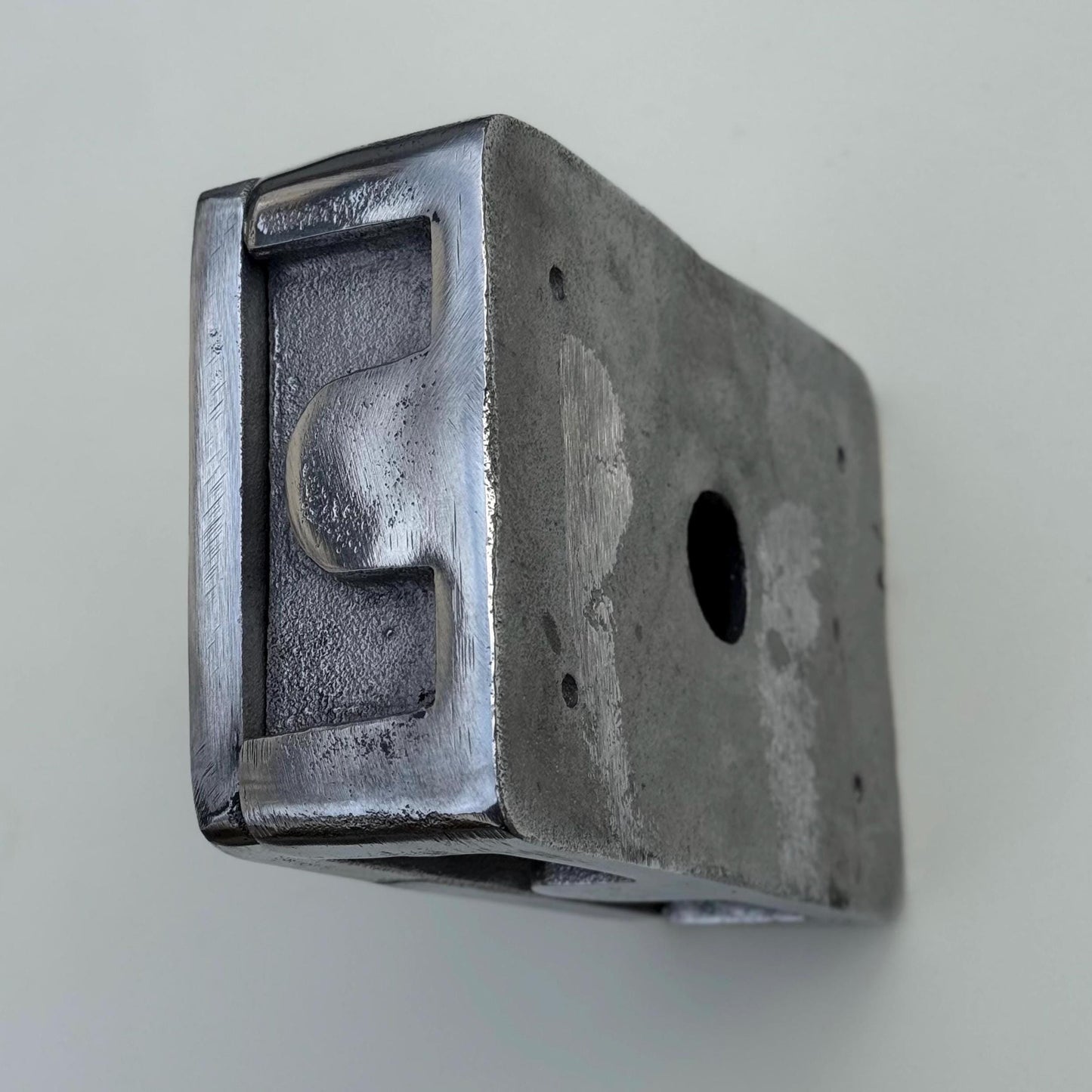 Black Nickel Double Switched 13A Power Socket 230V 13A 2 Gang 2G Solid Cast Metal Conduit Switch Industrial