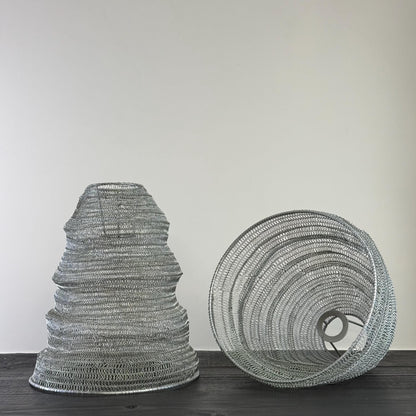 Walton ~ Beehive Large Silver Wire Mesh Lampshade Pendant Ceiling Light