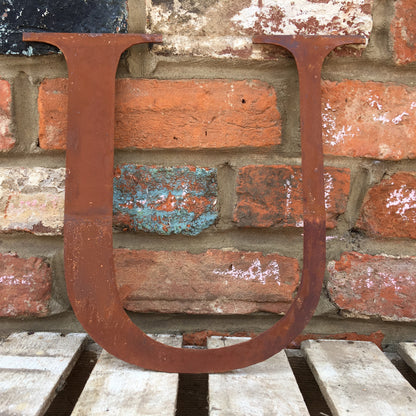 Classic Rusty Metal Letters 5" And 12" A-Z 0-9 Rustic Signs For The Home And Garden