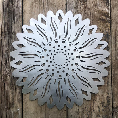 Large Galvanized Steel Sunflower  Garden Decoration