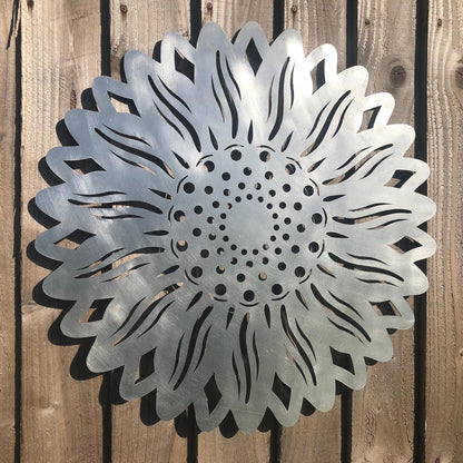 Large Galvanized Steel Sunflower  Garden Decoration