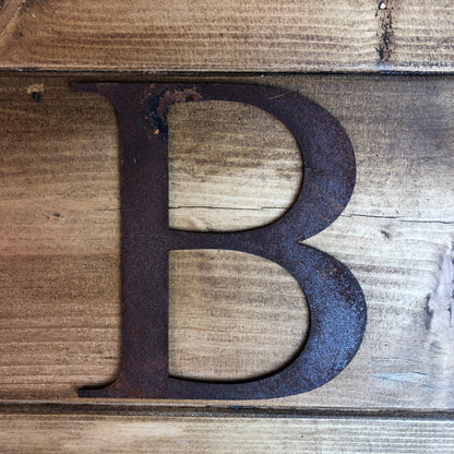 5" Classic Font Rusty Metal Alphabet Letters A-Z 0-9