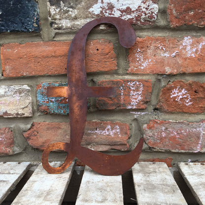 Classic Rusty Metal Letters 5" And 12" A-Z 0-9 Rustic Signs For The Home And Garden