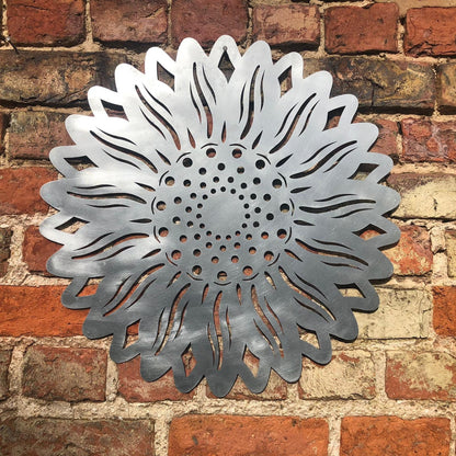 Large Galvanized Steel Sunflower  Garden Decoration