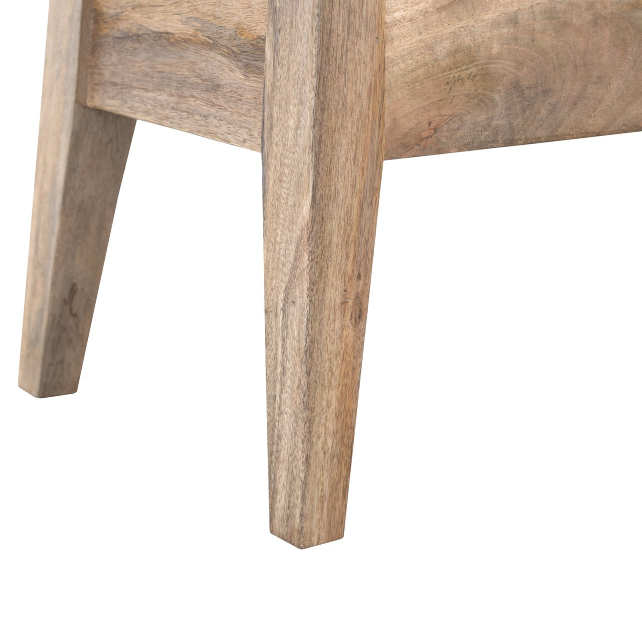 Wall Mounted Round Chestnut Bedside