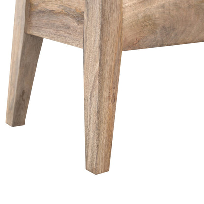 Wall Mounted Round Chestnut Bedside