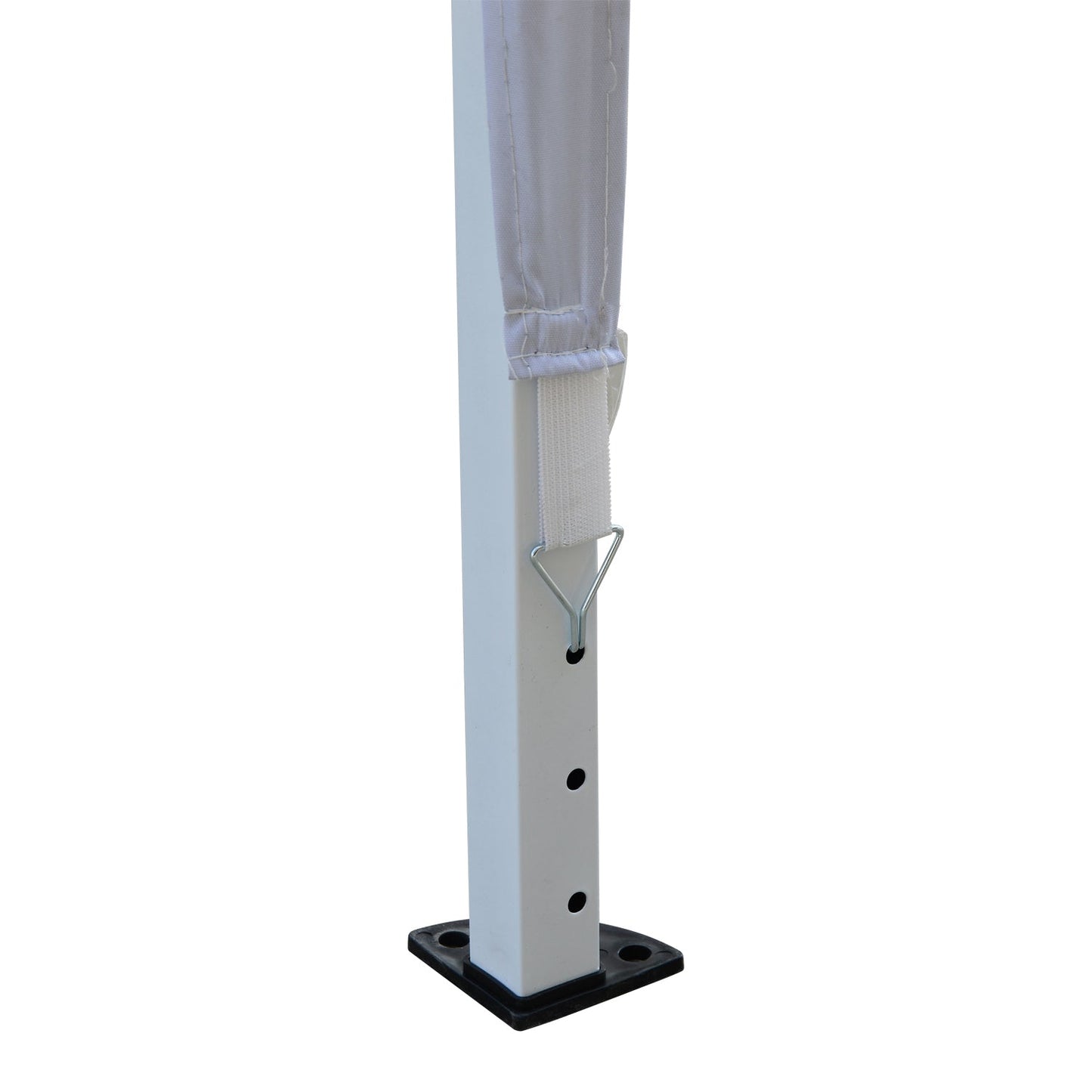 Outsunny 3 x 3M Garden Pop Up Gazebo Height Adjustable Marquee Party Tent Wedding Canopy with Carrying Bag, White