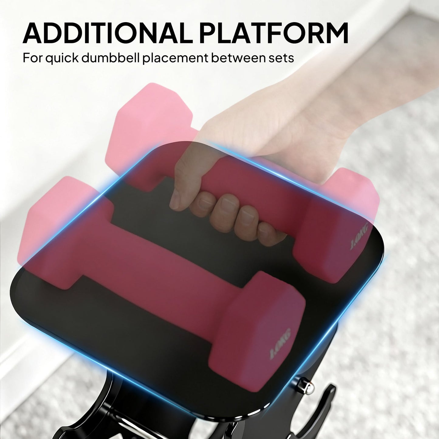 SPORTNOW Hex Dumbbells Set with Dumbbell Rack, Non Slip Hand Weights for Home Gym Strength Training, 2 x 1kg, 2 x 3kg, 2 x 5kg