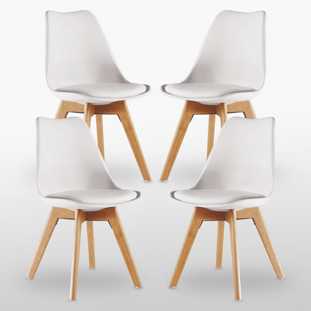 Jamie Halo Round Dining Table Set with 4 Chairs