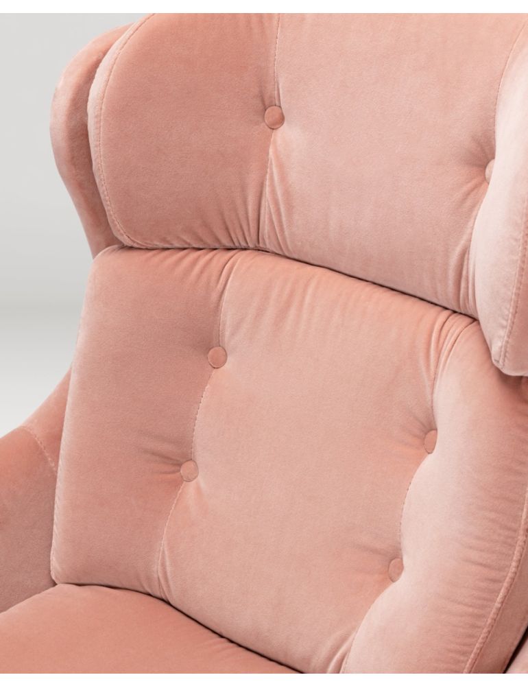 John Swivel Chair - Muted Clay Cotton Velvet