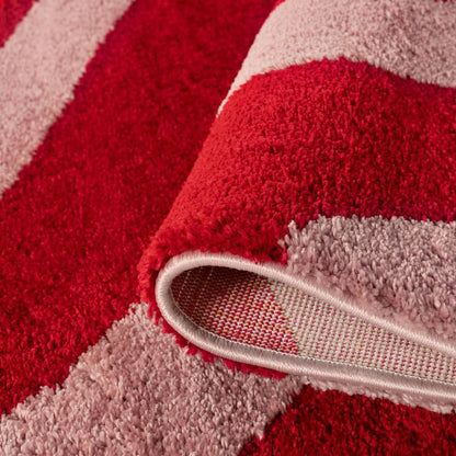 Joli Wave Red & Pink Rug