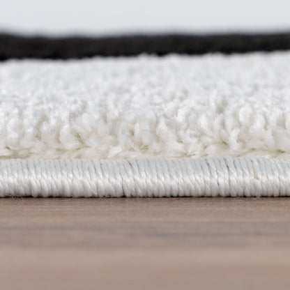 Joli Striped Black & White Rug